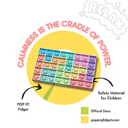 Rectangle Pop It Fidget Anti Stress Toys