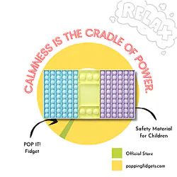 Pop It Jumbo Rectangle Pop-it Anti Stress Toy