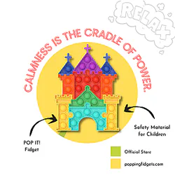 Castle Pop It Fidget Anti Stress Toys