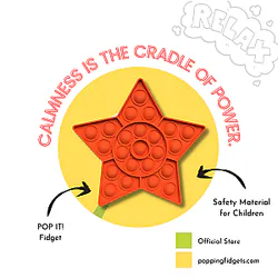 Star Pop It Fidget Anti Stress Toys
