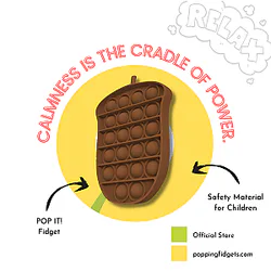Chestnut Pop It Fidget Toys for Stress Relief