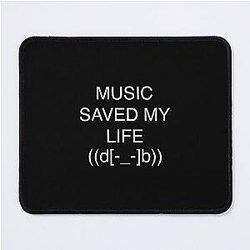 Porter Robinson Music Saved My Life Mouse Pad