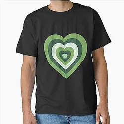 Power Puff Girls Heart in Green Classic T-Shirt