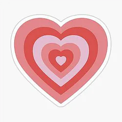 The Powerpuff Girls Heart Sticker