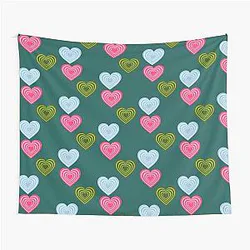 Powerpuff Girls Hearts Tapestry