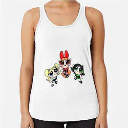POWER PUFF GIRL Racerback Tank Top