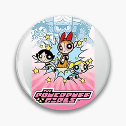 Cartoon Icons Power Puff Girls Pins