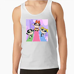 Blossom Bubbles Power Puff Girls Tank Tops