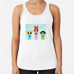 Buttercup Power Power Puff Girls Tank Tops