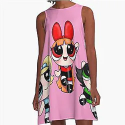 POWERS PUFF GIRLS A-Line Dress