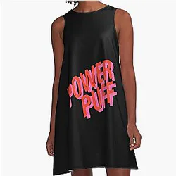 POWER PUFF GIRLS Cartoon A-Line Dress