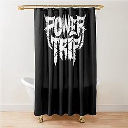 Power Trip T-Shirt Shower Curtain