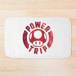 Power Trip - Mushroom Pun Bath Mat