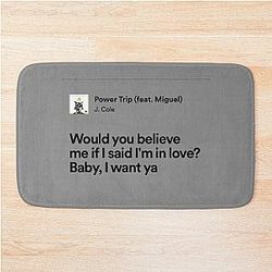Power Trip J Cole Lyrics Bath Mat
