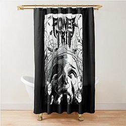 POWER TRIP save rock  Shower Curtain