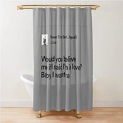 Power Trip J Cole Lyrics Shower Curtain