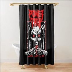 Power Trip Waiting Around To Die Classic Retro T Shower Curtain