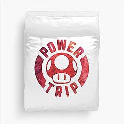 Power Trip - Mushroom Pun Duvet Cover