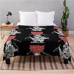 Sticker Power Trip Throw Blanket