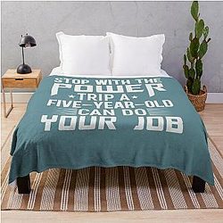 power trip  Throw Blanket