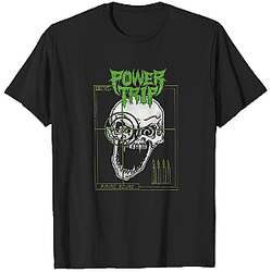 Power Trip Green Logo T Shirts