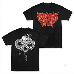 Snake Skull Graphic Tee LA0907 Power Trip T-Shirts