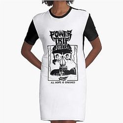 Power Trip Merch Hope Is Crushed Skull Graphic T-Shirt Dress
