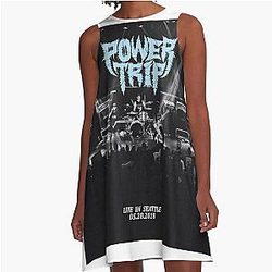 Live In Seattle Power Trip A-Line Dress
