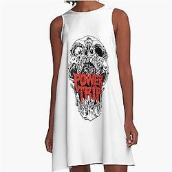Sticker Power Trip Band A-Line Dress