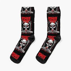 Power Trip Waiting Around To Die Classic Retro T Socks