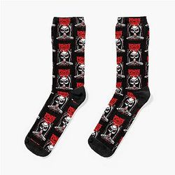 Power Trip Waiting Around To Die Classic Retro Logo Cheap Tee Logo Love Gift  Socks