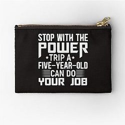 power trip  Zipper Pouch