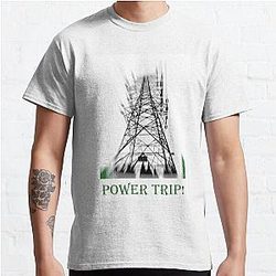 Trippy Power Trip Transmisson Tower Classic T-Shirt