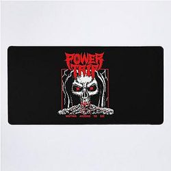 Power Trip Waiting Around To Die Classic Retro Logo Cheap Tee Logo Love Gift  Desk Mat