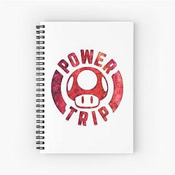 Power Trip - Mushroom Pun Spiral Notebook