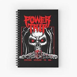 Power Trip Waiting Around To Die Classic Retro T Spiral Notebook