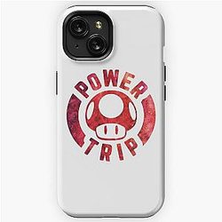 Power Trip - Mushroom Pun iPhone Tough Case