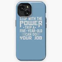 power trip  iPhone Tough Case