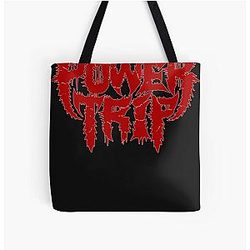 POWER TRIP Essential  All Over Print Tote Bag