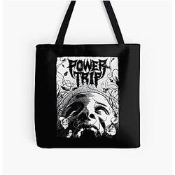 POWER TRIP save rock  All Over Print Tote Bag