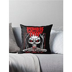 Power Trip Waiting Around To Die Classic Retro T Throw Pillow
