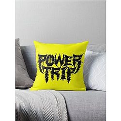 Power Trip Merch Logo Shirt Throw Pillow