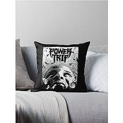 POWER TRIP save rock  Throw Pillow