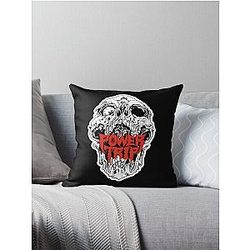 Sticker Power Trip Band Throw Pillow