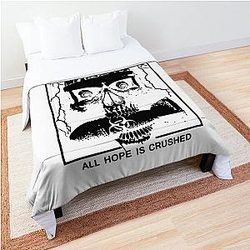 Power Trip Merch Hope Is Crushed Skull Comforter