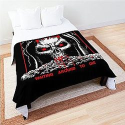 Power Trip Waiting Around To Die Classic Retro T Comforter