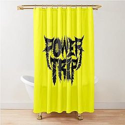 Power Trip Merch Logo Shirt Shower Curtain