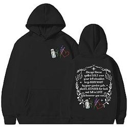 Unisex Adults Salt Rosemary Lavender Love Hoodie Practical Magic Hoodie Black S-XL 3XL