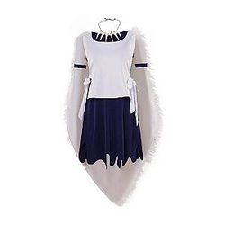 Princess Mononoke Women's Costume with Cape Necklace Full Set