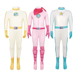 Peach Princess Jumpsuit Cosplay Costume